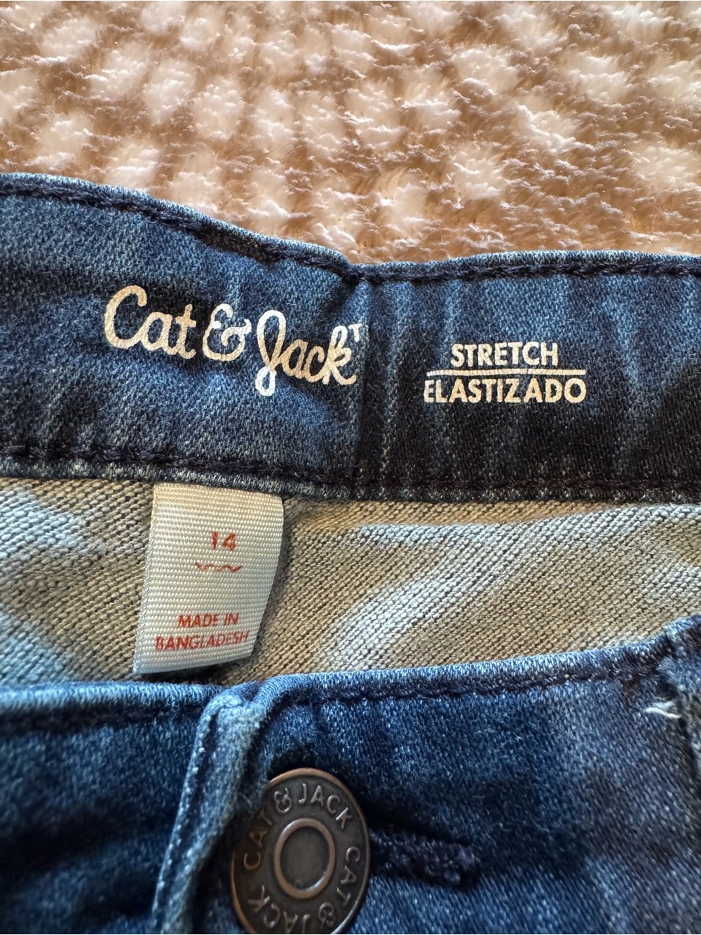 Cat & Jack Dark Blue Stretch Denim Jeans